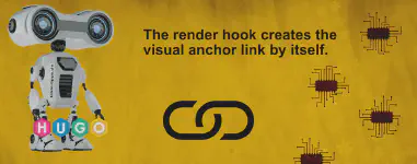 Hugo - Create optical header anchor links automatically
